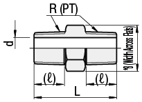 Low Pressure Pipe Fittings - Nipple, Hexagon:Related Image