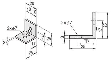6 Series (8mm Groove Width) - For Single Groove - Triangle Bracket: Related Images