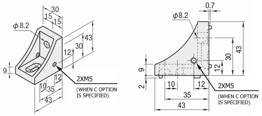 90 degree Brackets