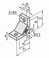 8 Series (groove width 10 mm) - For single row groove - Extrusion eccentric bracket: Related images