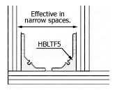 6 Series (groove width 8 mm) - For single row groove - Extrusion type unequal legs 90 degree Brackets Related image 1_Example of use