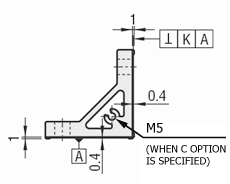 8 Series (10mm Groove Width) - For Single Groove - Thick Extrusion 90 degree Brackets (Right-Angle Processing Type): Related Images