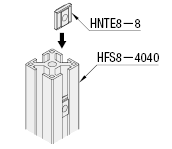 8 Series (10mm Groove Width) Pre-Assembly Non-Slip Integrated Nuts for 40/80 Square Aluminum Frames Related Image 1_Example of Use