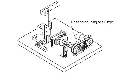 Economic type Bearing with Housing T-shaped Example of use