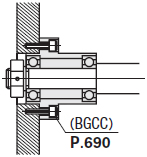 BEARING WITH RETAINING RING TYPE Axial and radial description