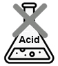 Do not use in acidic environments