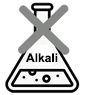 Avoid contact with alkaline solvents