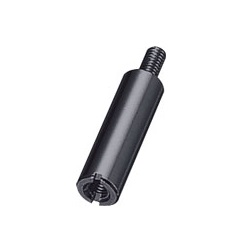 Aluminum Spacer (Round/Black Anodized) Slotted / BRL-SBE