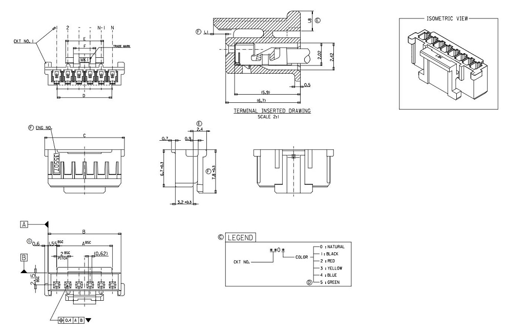 Sherlock? 2.00mm Pitch PCB Housing (35507) 