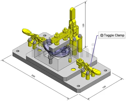 ตัวอย่างการใช้งานของแหวนเพลาทำจากโลหะ