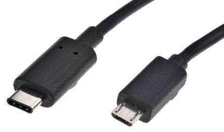 เกลียวนอก USB C ถึง เกลียวนอก สายไมโคร USB B สาย USB