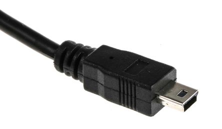 RS PRO เกลียวนอก สาย USB A ถึง เกลียวนอก mini USB B , สายไฟ 2.0, 3 ม