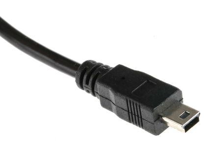 RS PRO เกลียวนอก สาย USB A ถึง เกลียวนอก mini USB B , สายไฟ 2.0, 5 ม