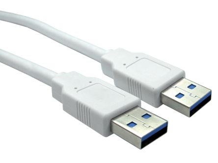 RS PRO เกลียวนอก สาย USB A ถึง เกลียวนอก USB A , สายไฟ 3.0, 800 มม