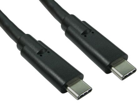 สาย RS PRO เกลียวนอก USB C ถึง สายไฟ C เกลียวนอก , USB 3.1, 1.5 ม