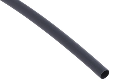 ท่อ การหดตัวด้วยความร้อน RS PRO สีดำ เส้นผ่านศูนย์กลางปลอก 4.8 มม. x ยาว 300 มม. อัตราส่วน 2:1