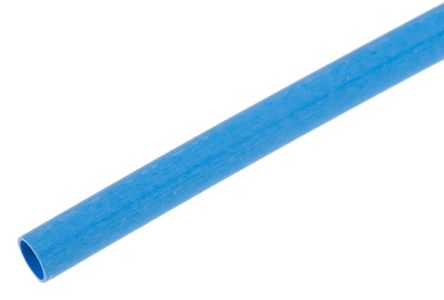 ท่อ การหดตัวด้วยความร้อน RS PRO สีน้ำเงิน เส้นผ่านศูนย์กลางปลอก 2.4 มม. x ยาว 1.2 ม. อัตราส่วน 2:1