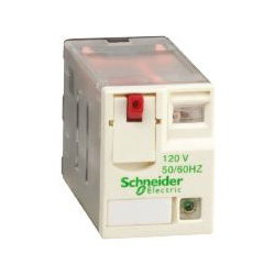 รีเลย์ แบบใช้ไฟฟ้า Schneider, 4 PDT, 120 V ac, 3.63 kΩ