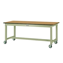 โต๊ะวางชิ้นงาน ทำงาน 800 series มือถือ H740 mm หน้าท็อปเมลามีน แบบ แผ่นเพลท (61-3761-34)
