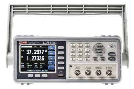 RS PRO LCR-6002 มิเตอร์วัดไฟ LCR แบบตั้งโต๊ะ 9.9mF, 99 MΩ, 9999H