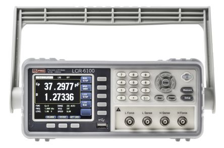 RS PRO LCR-6100 มิเตอร์วัดไฟ LCR แบบตั้งโต๊ะ 9.9mF, 99 MΩ, 9999H