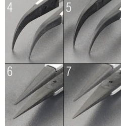 [ESD / สเตนเลส]ปากคีบปลายเล็กEA595AR-6