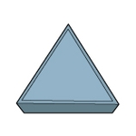 60 ° Triangle Positive ไม่มีรู TPMR &quot;Finishing&quot; (TPMR110304GP-TN620)