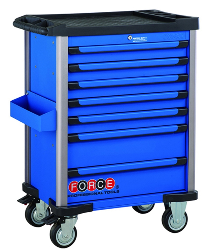 BLUE 7 DRAWER TROLLEY WITH TOOL 220 PCS.