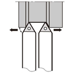 ดอกสว่าน Type E TAC สำหรับ เส้นผ่านศูนย์กลางภายนอก/O.D. ชนิด ขาพิน นอกรีตETENN