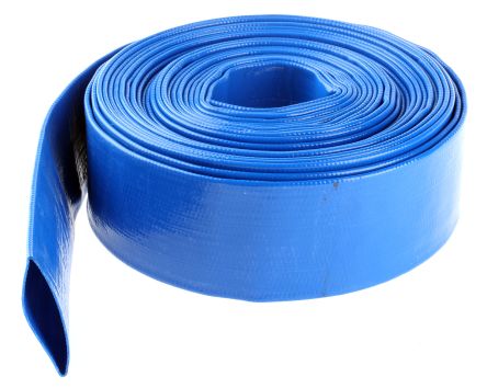 ท่อยืดหยุ่น PVC RS PRO, สีน้ำเงิน, เส้นผ่านศูนย์กลางภายนอก 43.2 มม., ความยาว 10 ม., เสริมความแข็งแรง, สำหรับใช้กับสารเคมี, น้ำ