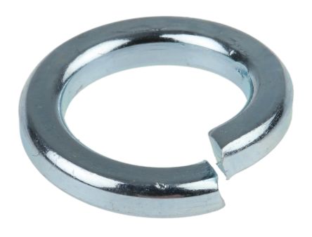 แหวนรอง ขดลวด แหวนสปริง RS PRO ZnPt เหล็กกล้า 1 , M10