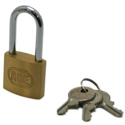 แม่กุญแจแบบสเก็นทรงกระบอกยาว หมายเลขกุญแจแตกต่างกัน