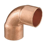 ฟิตติ้งท่อทองแดงสำหรับน้ำร้อนและสารทำความเย็น ท่องอทองแดง (90°)