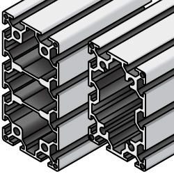 อะลูมิเนียมโปรไฟล์ 5 ซีรี่ย์ / ร่อง กว้าง 6/40 × 60, 40 × 80mm