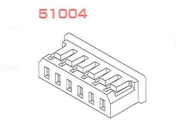 ระยะพิตช์ 2.0 มม., ตัวเรือน MicroBlade, 51004 