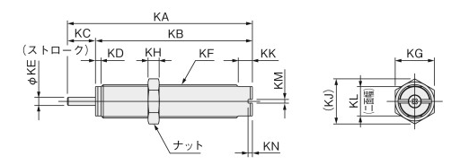 Drawing อุปกรณ์เสริมโช้คซับแรงกระแทกซีรีส์ KSHJV