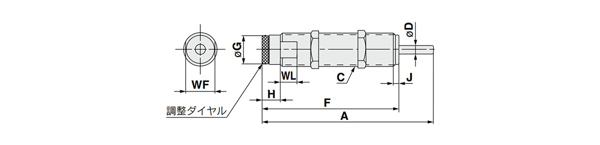 Drawing ระบุขนาดของ RB-LROEM1.25MX1