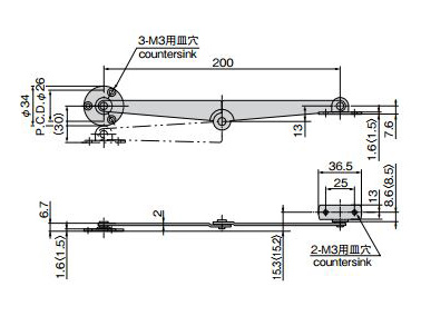 Drawing ระบุขนาดของ B-40-1-R