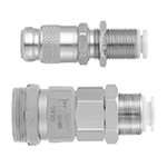 S Coupler KK Series, Socket (S) Bulkhead Type with One-Touch Fitting
