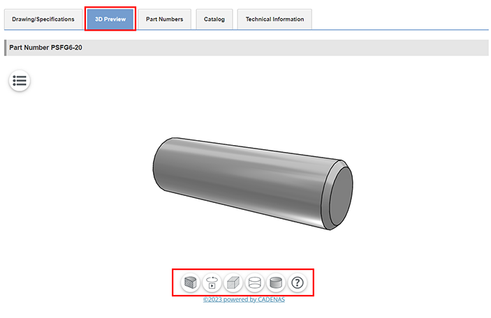 3D Preview or CAD Download