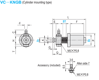 Suction Brackets - Cylindrical Mounting Type: Related Image