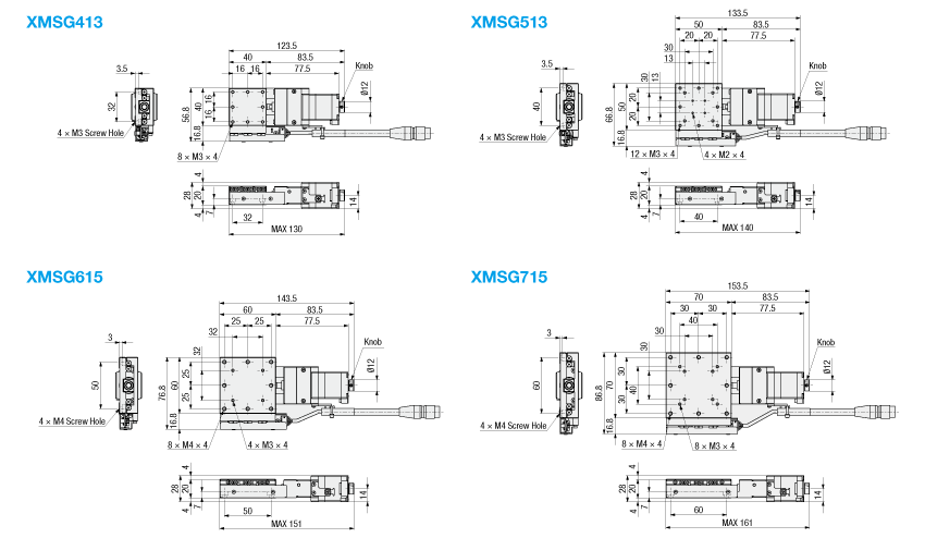 [Motorized] X-Axis, Linear Ball Slide:Related Image