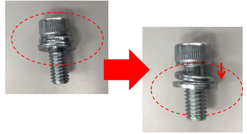 5 Series (groove width 6 mm) - For single row groove - Reversed bracket with protrusion Related image 1_Installation method: Related image