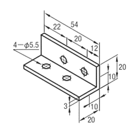 Thin bracket for 5 series (groove width 6 mm): Related images