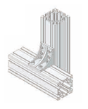 6 Series (8mm Groove Width) - For 2-Row Groove - Reversed 90 degree Brackets with Protrusion: Related Images