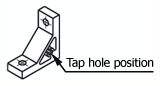 6 Series (groove width 8 mm) - For single row grooves - Bracket with protrusion: Related images