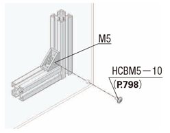 6 Series (groove width 8 mm) - For single row grooves - Bracket with protrusion: Related images