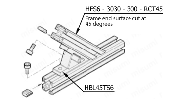 Angled bracket for 6 series (groove width 8 mm) Related image 1_Example of use