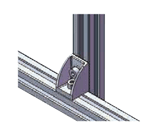 8 series (groove width 10 mm) - for single row groove - inverted bracket with protrusion Related image 1_Example of use