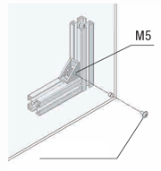 8 Series (10mm Groove Width) - Single Row Groove - Single-Sided Slot 90 degree Brackets: Related Images